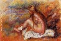 Bather Seated by the Sea