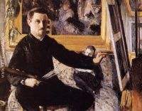 Self Portrait with Easel