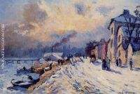 Banks of the Seine Winter at Herblay