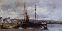 The Port of Rouen Grey Weather