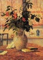 Bouquet of Flowers in Front of a Window