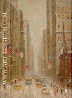 New York Winter Street Scene