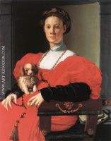 Portrait of a Lady with a Puppy