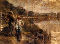 Washerwomen on the Banks of the Marne 