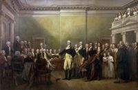 General George Washington resigned his commission as Commander in Chief of the Army to the Congress