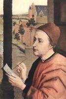 St Luke Drawing a Portrait of the Madonna detail 2 