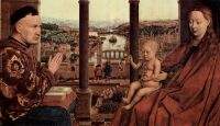 The Virgin of Chancellor Rolin detail 1 