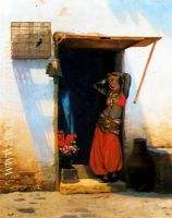 Woman of Cairo at her Door