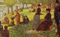 La Grande Jatte Sketch with Many Figures