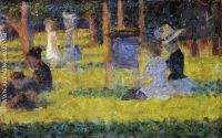 La Grande Jatte Woman Seated and Baby Carriage