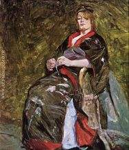 Lili Grenier with a Kimono