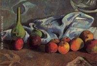 Still Life with Apples and Green Vase