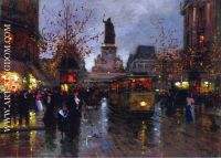 Place de la Republique at Twilight