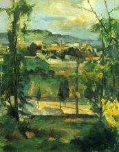Village behind the trees Ile de France
