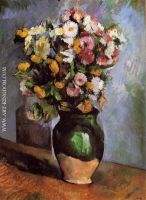 Flowers in an Olive Jar