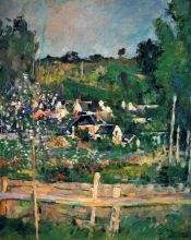 View of Auvers sur Oise the fence