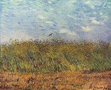 wheat field with a lark 1887
