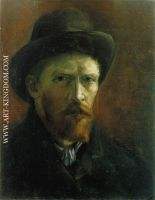 Self Portrait with Dark Felt Hat