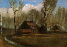 Farmhouses among Trees