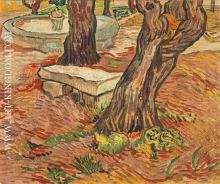 The Stone Bench in the Garden of Saint Paul Hospital