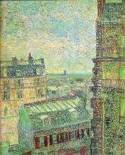 The View from the Artist s Room Rue Lepic 2