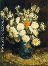 Fleurs dans un vase bleu 1886