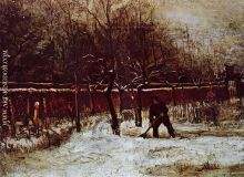 The Parsonage Garden at Nuenen in the Snow 2