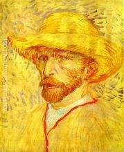 Autoportrait au chapeau de paille 1 1887