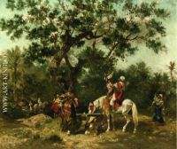 Bedouins Gathering Food