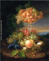 Still Life with Fruit Nest of Eggs and Insects