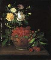 Still Life with Bowl of Raspberries