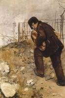 Man with two loaves of bread