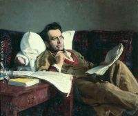 Mikhail Ivanovich Glinka during the composition of the opera Ruslan and Lyudmila 
