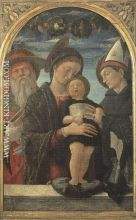 The Virgin and Child saint Gerome and saint Louis 