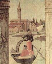 Vittore Carpaccio The arrival of the British envoy at the court of King Brittany detail 4