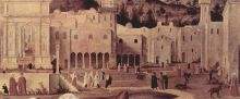 Vittore Carpaccio St Stephen s sermon at the gates of Jerusalem detail