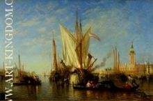 Venice The Bacino di S Marco with Fishing Boats 