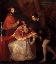 Pope Paul III with his Grandsons Alessandro and Ottavio Farnese