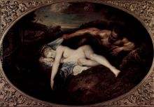 Jupiter und Antiope Satyr und schlafende Nymphe 