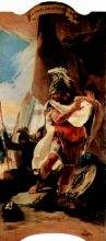 Hannibal sees the head of the Hasdrubal from paintings of Roman history cycle for the Palazzo i