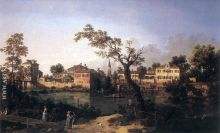 View of a River Perhaps in Padua