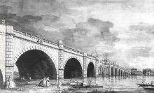 London Westminster Bridge under Repair