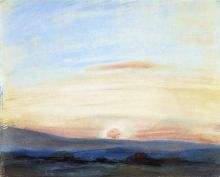 Study of Sky Setting Sun