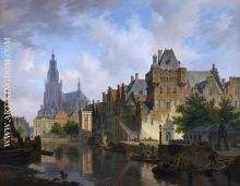 Fancy cityscape with the Mauritshuis 