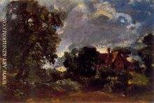 John Constable A cottage lane at Langham Sketch for the Glebe farm 