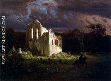 Ruins in a Moonlit Landscape