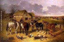 Fox Hunt Passing the Farm