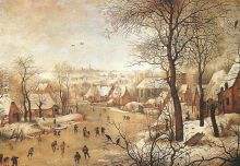 Winter Landscape with a Bird trap