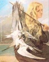 Girl with the Seagulls, Trouville
