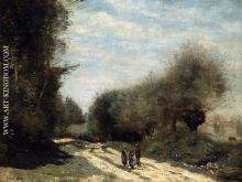 Crecy en Brie Road in the Country